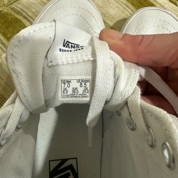 Vans Classic Sk8 Hi White High-Top Sneakers - Picture 6 of 6